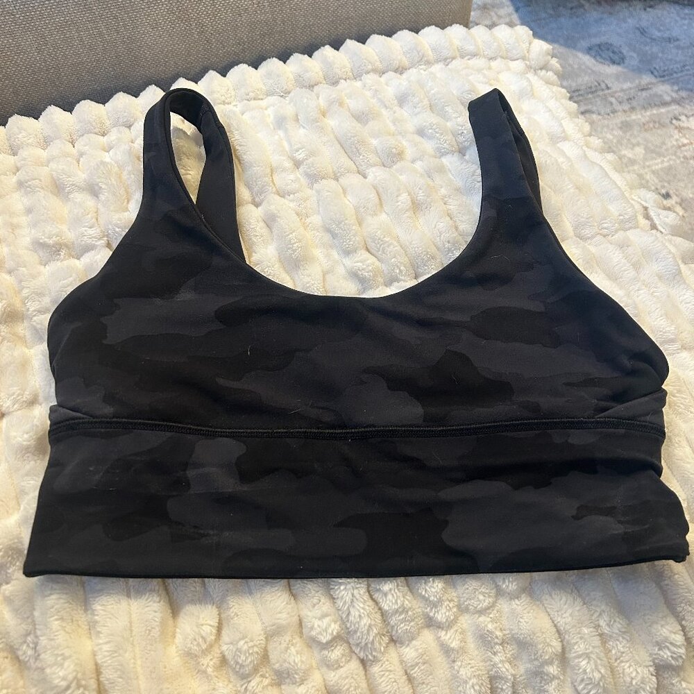 Align Reversible Black Camouflage Sports Bra